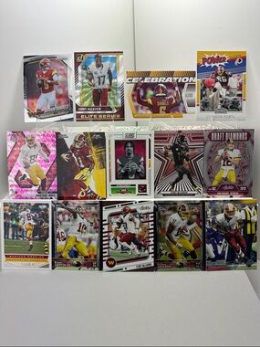 Jayden Daniels/Terry McLaurin/Desean Jackson/Moss Washington stars lot of 14